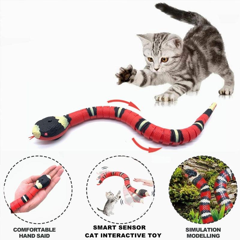 Brinquedo Interativo Inteligente para Gatos - Snake Cat